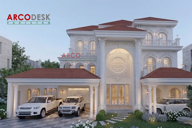 2 Kanal Beautiful Spanish Villa Design in Rawalpindi