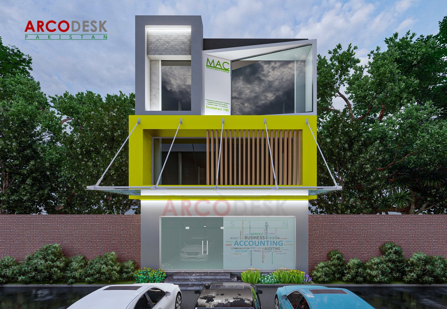 Beautiful Modern Commercial Plaza Design in Narowal