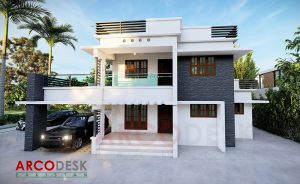 1 Kanal Simple Modern House Design at Gulberg Green Islamabad