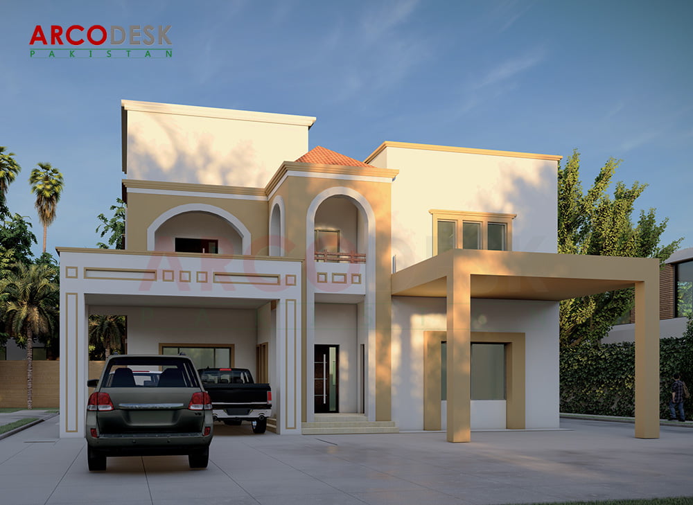 1 Kanal Stylish House Design in Gulberg Green Islamabad