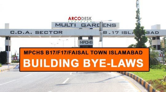 MPCHS B17, F17, Faisal Town Islamabad Building Bye-Laws