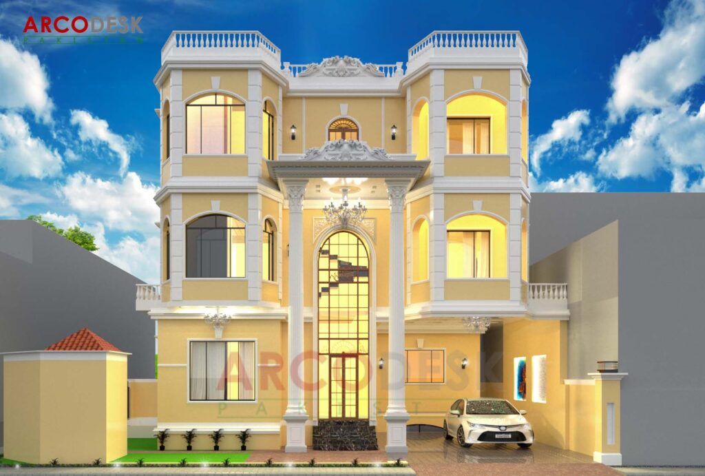 10 Marla  Beautiful Classical House Design at New City Taxila