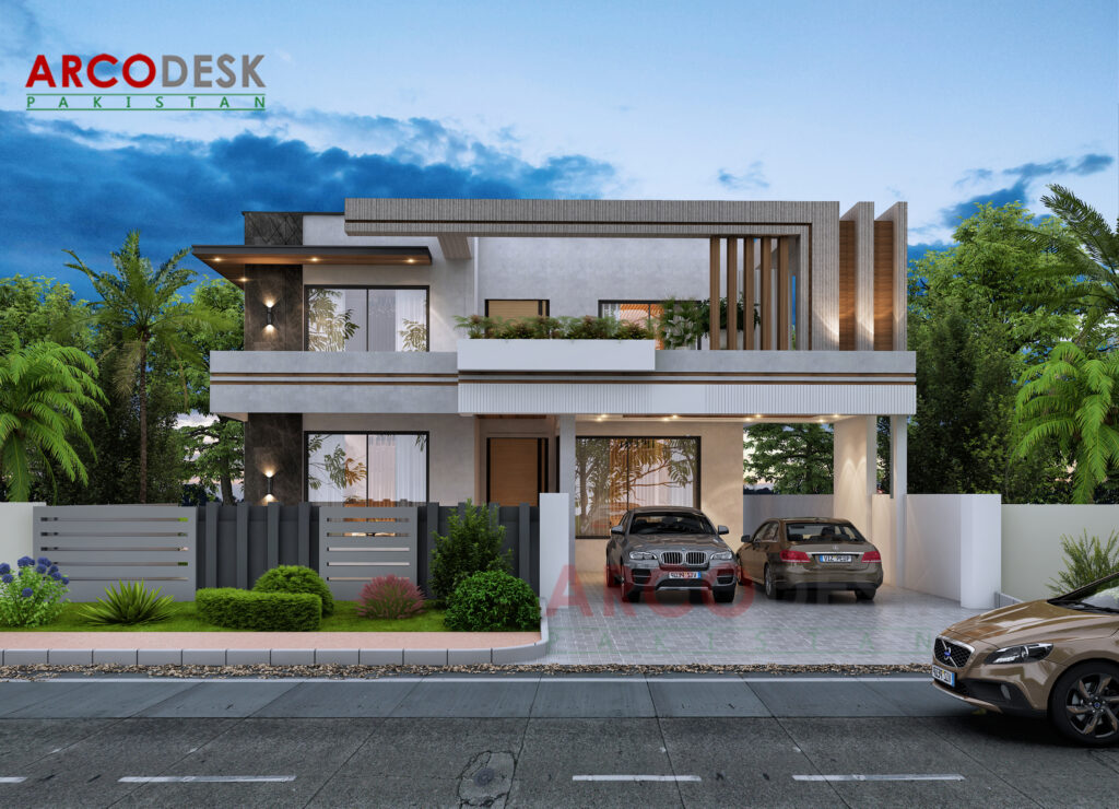 1 kanal Contemporary Modern house design in G14 Islamabad