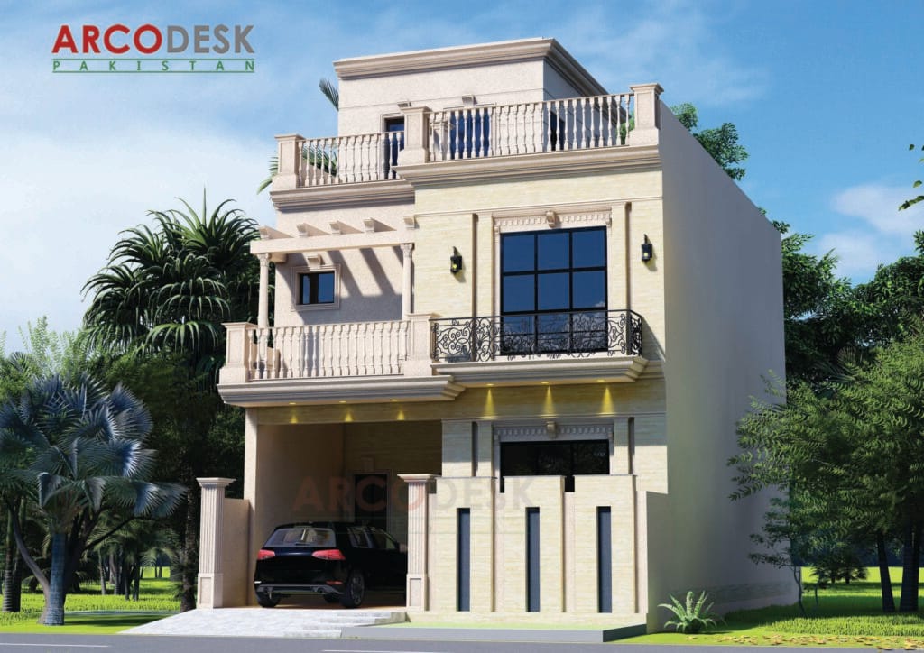 5 Marla Beautiful House Design In Faisal Town Rawalpindi