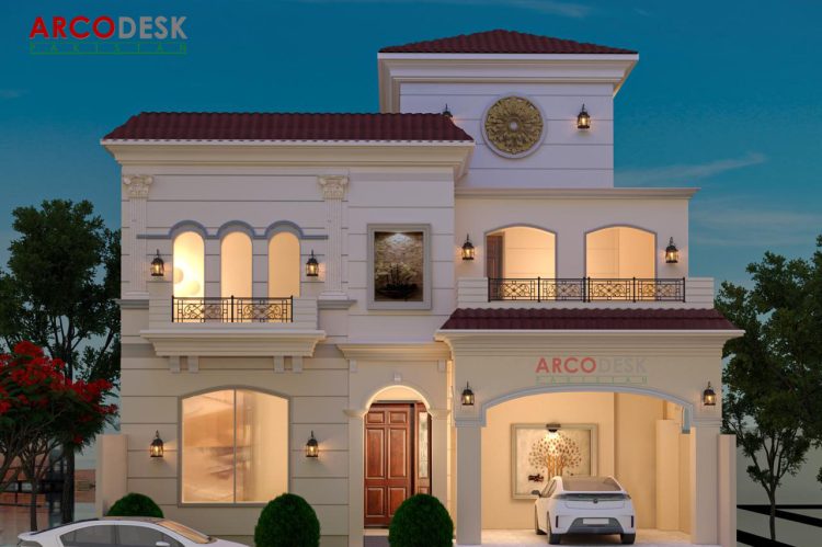 10 Marla Beautiful Spanish House Design Top City Rawalpindi