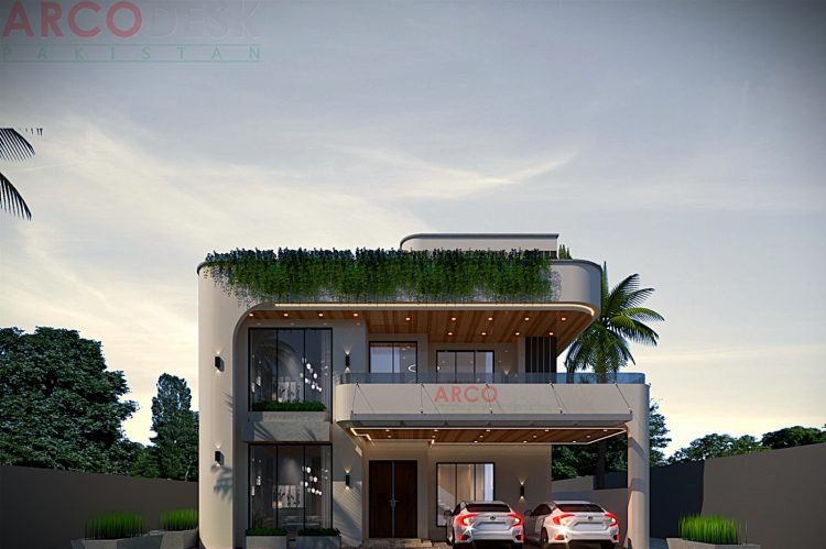 14 Marla Contemporary Modern House Design in Faisal Margalla City Rawalpindi