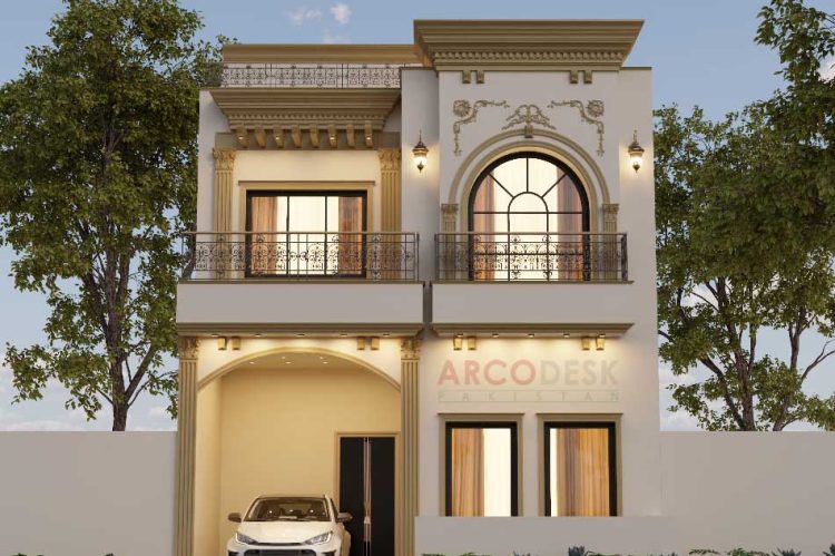 5 Marla Elegant House Design in Airport Green Garden Rawalpindi 