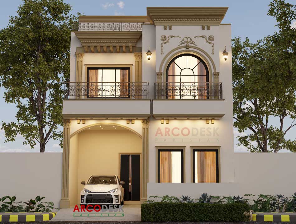 5 Marla Elegant House Design in Airport Green Garden Rawalpindi 