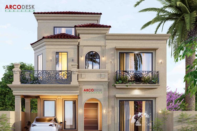 Beautiful-Spanish-House-Design-in-Shah-Allah-Ditta-D12-Islamabad