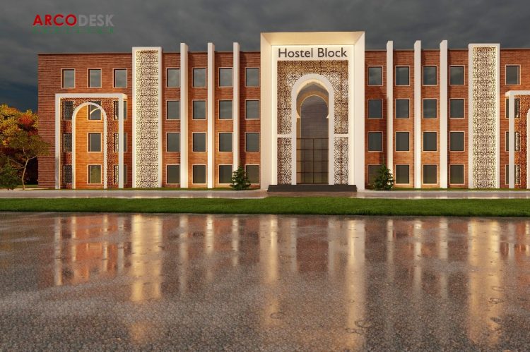 Islamic University Hostel Building Design in Narowal