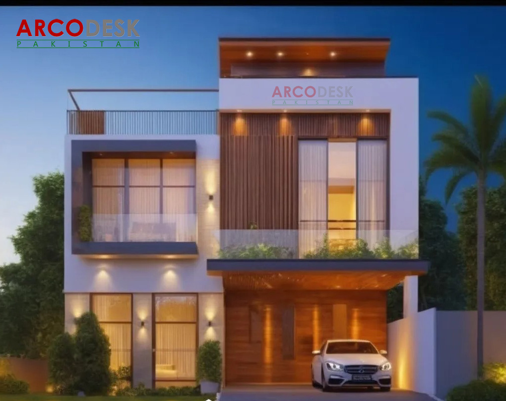 10 Marla Modern House Design in Faisal Margalla City Islamabad — By ArcoDesk Pakistan