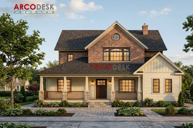 Beautiful Victorian Style Farmhouse Design in Murree