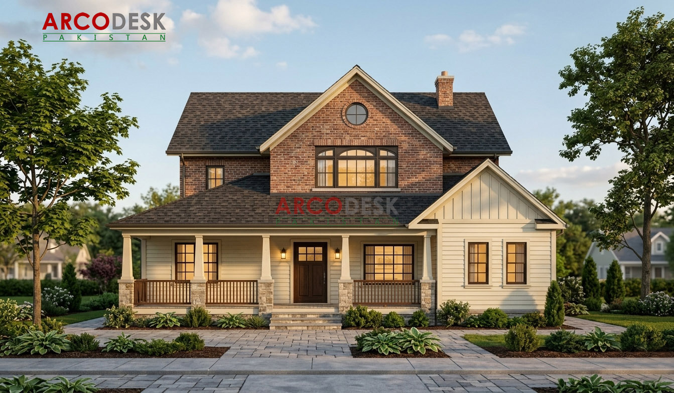 Beautiful Victorian Style Farmhouse Design in Murree
