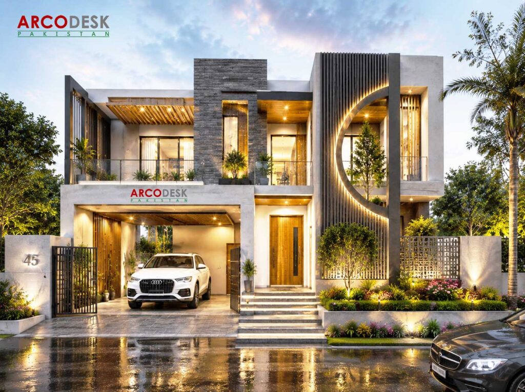 Elegant Modern House Design in DHA Islamabad