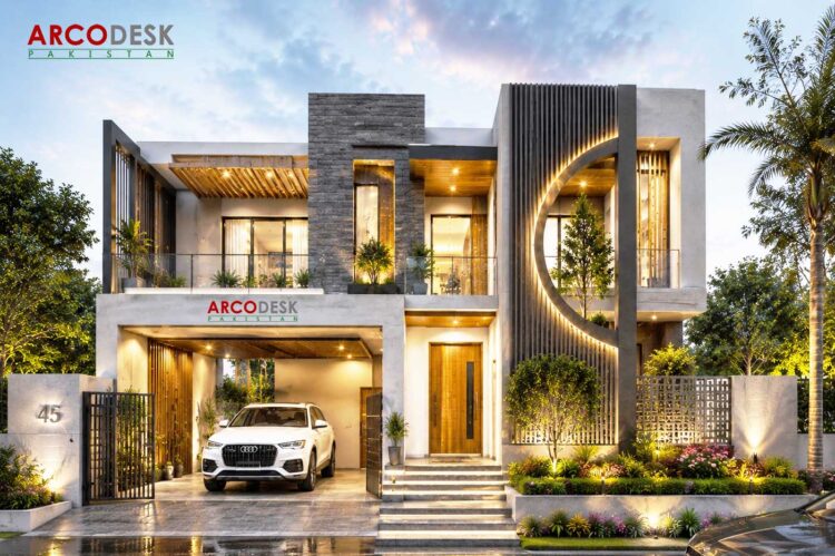 Elegant Modern House Design in DHA Islamabad