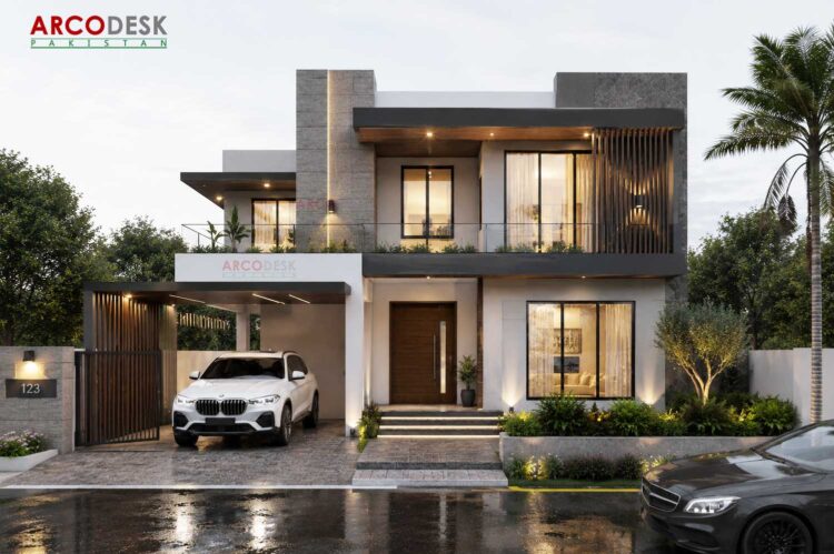 Beautiful 1 Kanal Modern House Design in DHA Islamabad