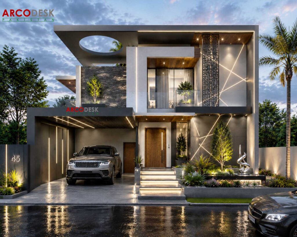 Elegant Modern House Design in DHA Phase 5 Islamabad