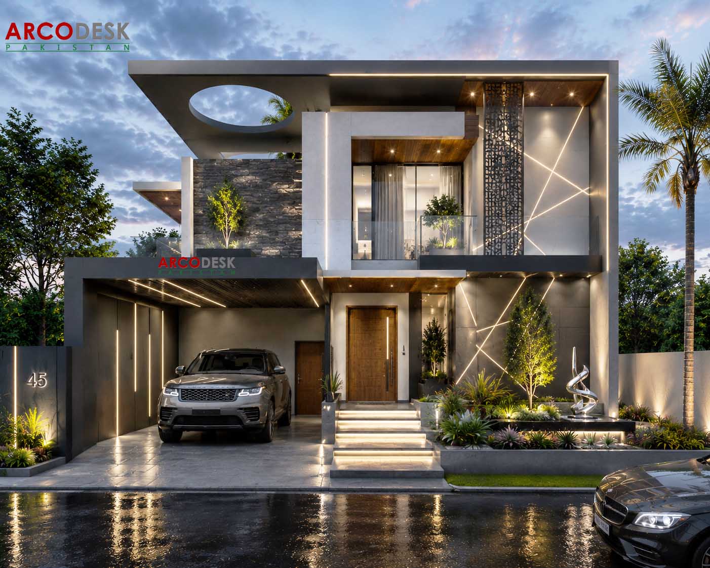Elegant Modern House Design in DHA Phase 5 Islamabad