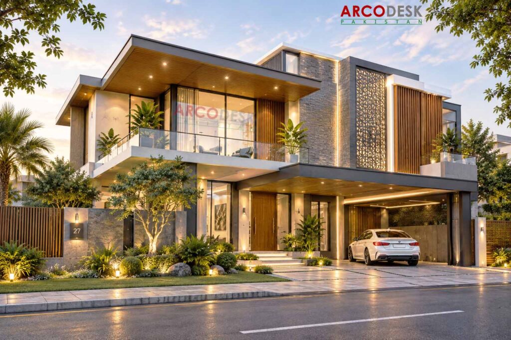 1 Kanal Modern House Design in Top City Islamabad